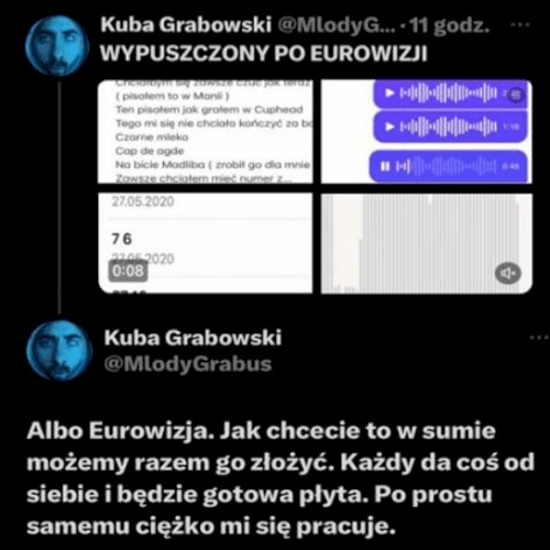 Okładka: WYPUSZCZONY PO EUROWIZJI MIXTAPE